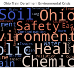 ohio train derailment word cloud