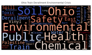 ohio train derailment word cloud